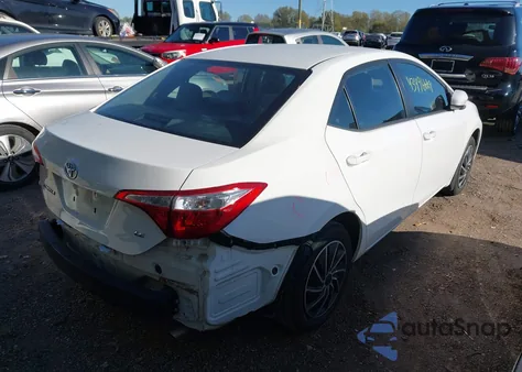 2015 Toyota Corolla Le из США, поврежденный, VIN 5YFBURHE0FP244473